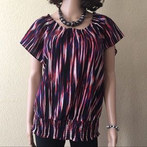 Michael Kors Colorful Short Sleeve Top